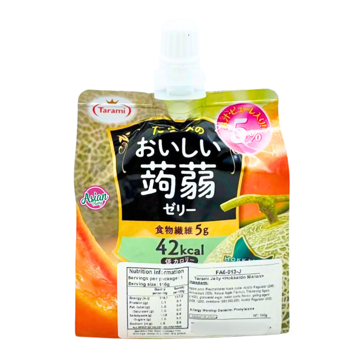 Tarami Konjac Jelly Hokkaido Melon (Pouch) 150g