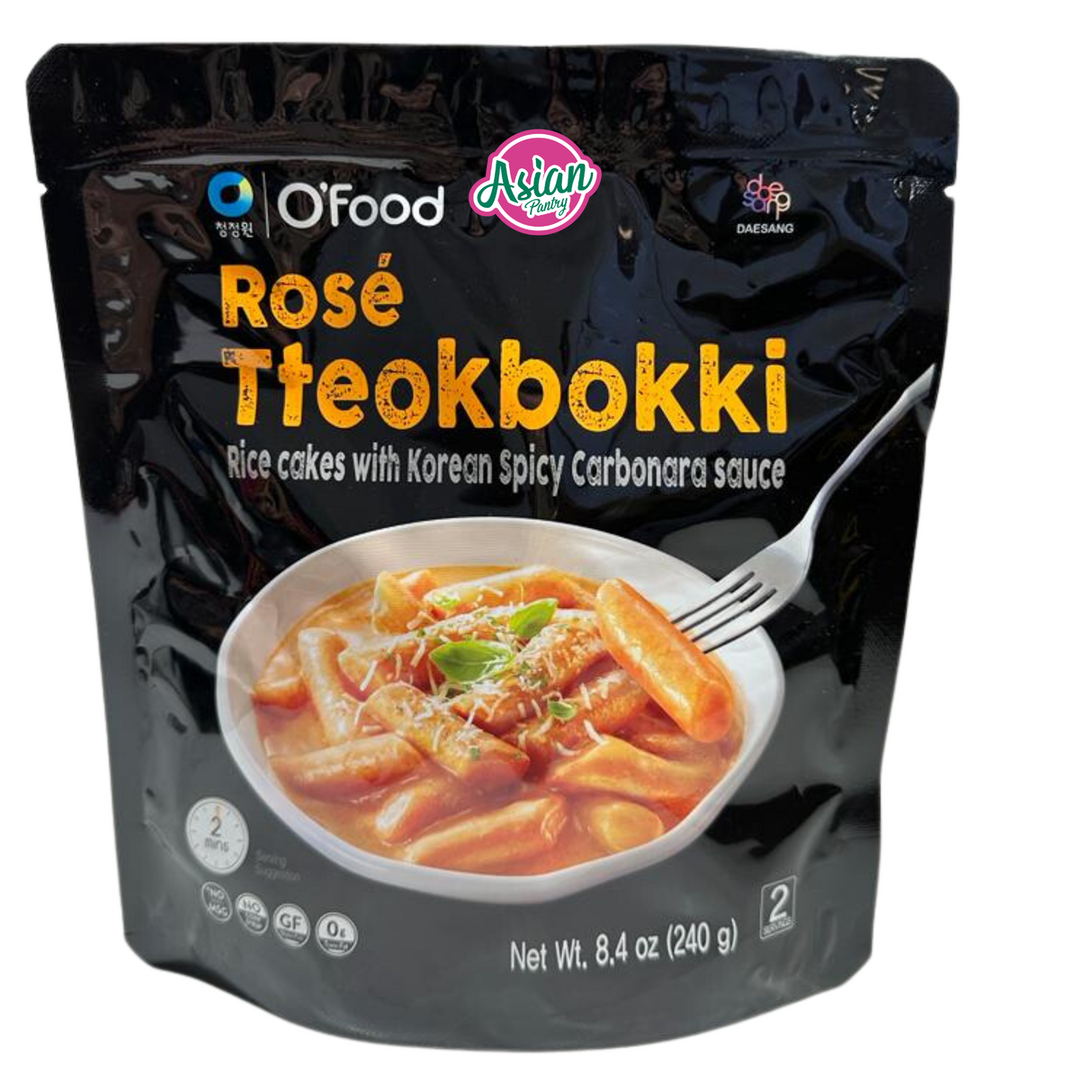 Chung Jung One O'Food Rice Cake with Rose Tteokbokki/Topokki 240g
