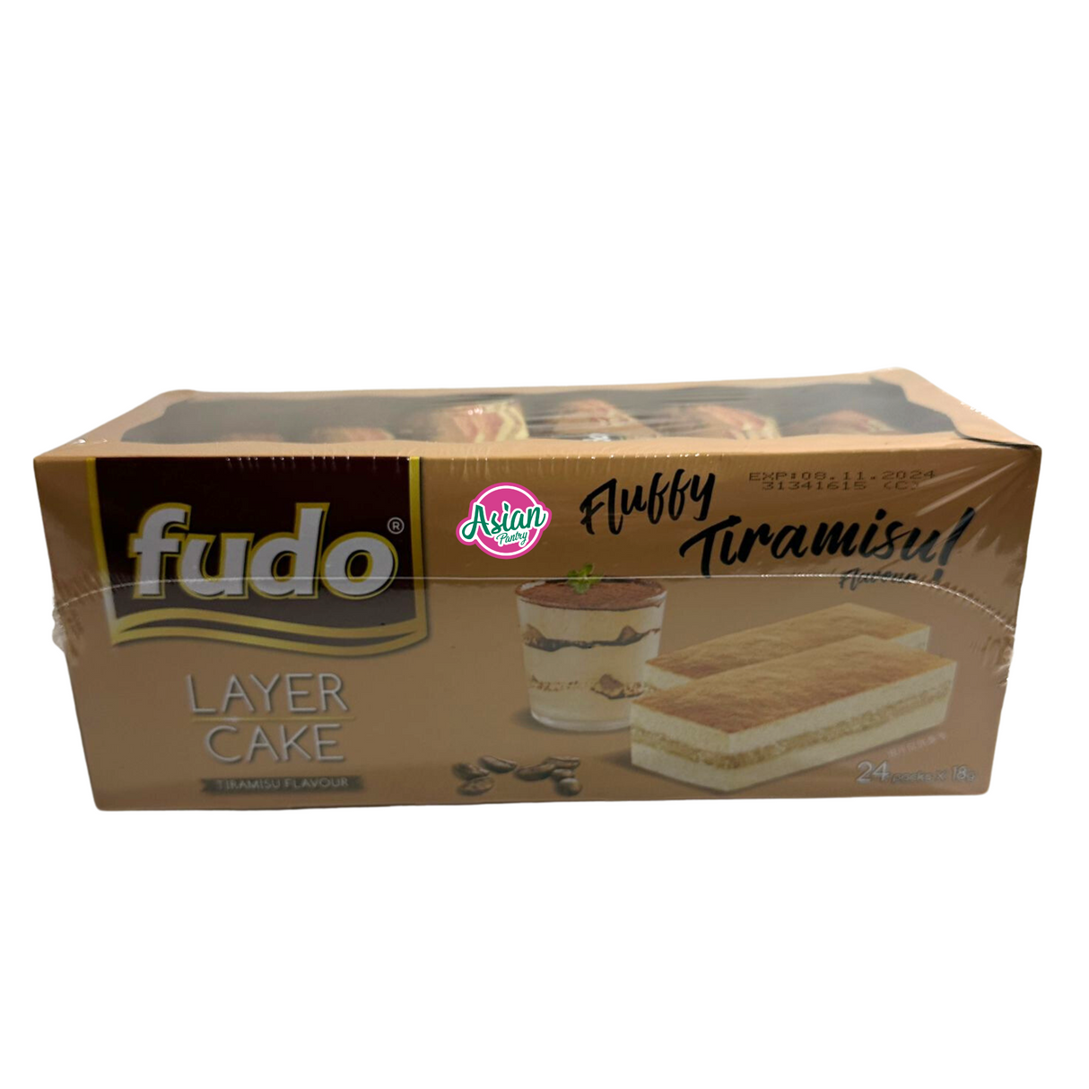 Fudo Fluffy Tiramisu Layer Cake 24P 432g