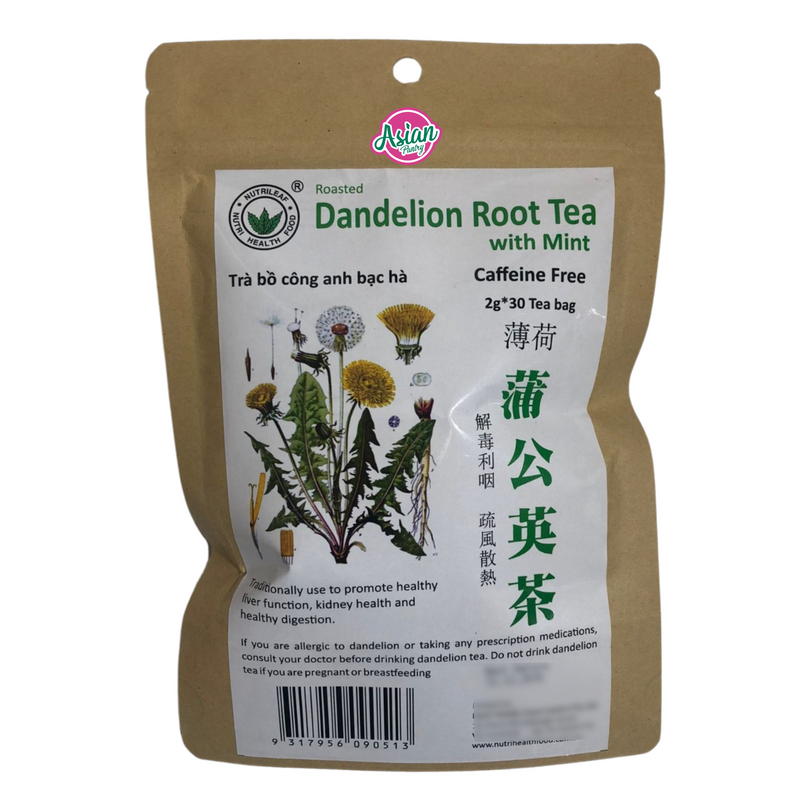 Nutri Health Food Roasted Dandelion Root Tea with Mint 60g