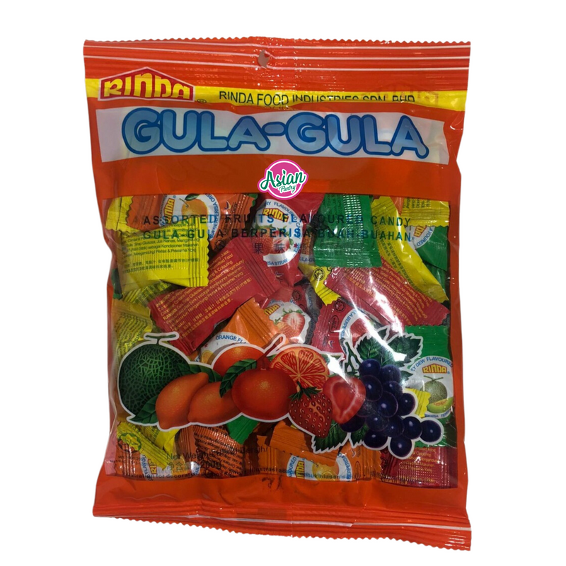 Rinda Gula-Gula Assorted Fruits Flavour Candy  200g