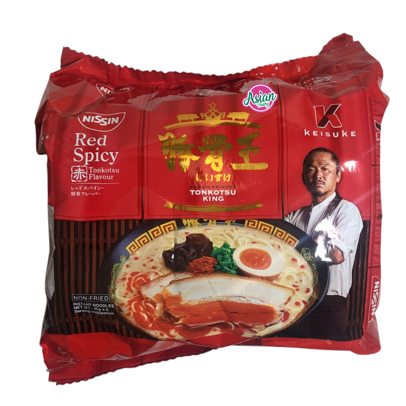 Nissin Red Spicy Tonkotsu King Flavour 5packets 475g