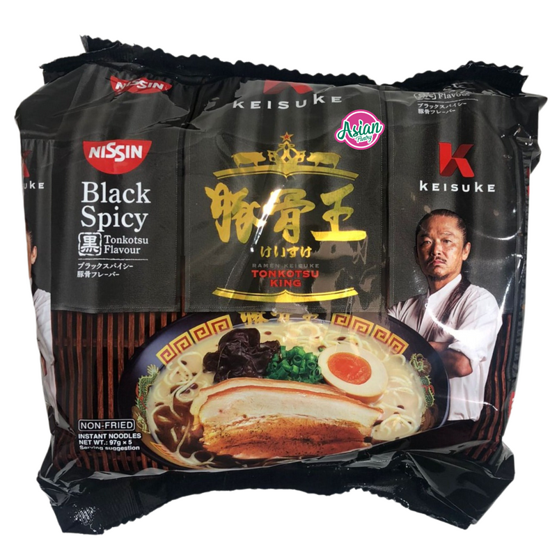 Nissin Black Spicy Tonkotsu King Flavour 5packets 485g