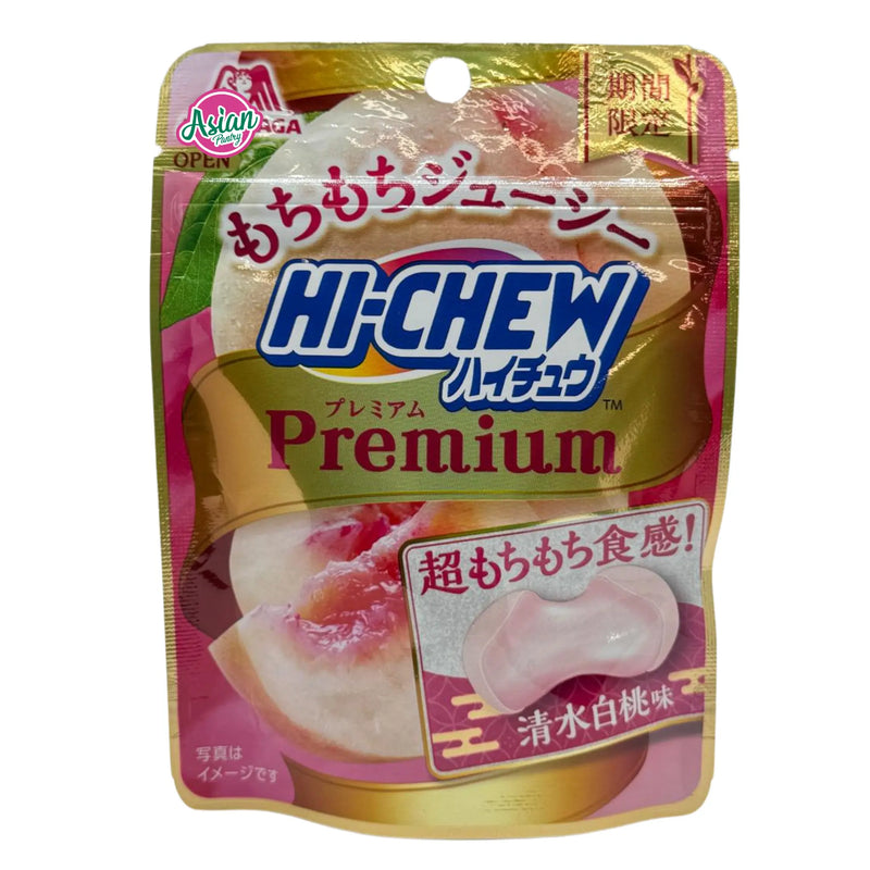 Morinaga Hi-Chew Premium Soft Candy - Shimizu White Peach Flavour 35g