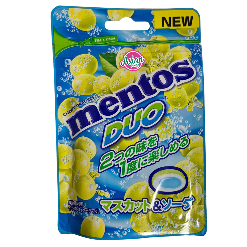 Kracie Mentos DUO Chewy Dragees (Muscat & Soda) 45g