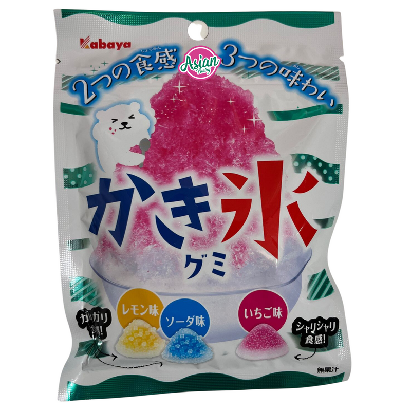 Kabaya  Shaved Ice Gummy (Soda/Lemon/Strawberry) 55g