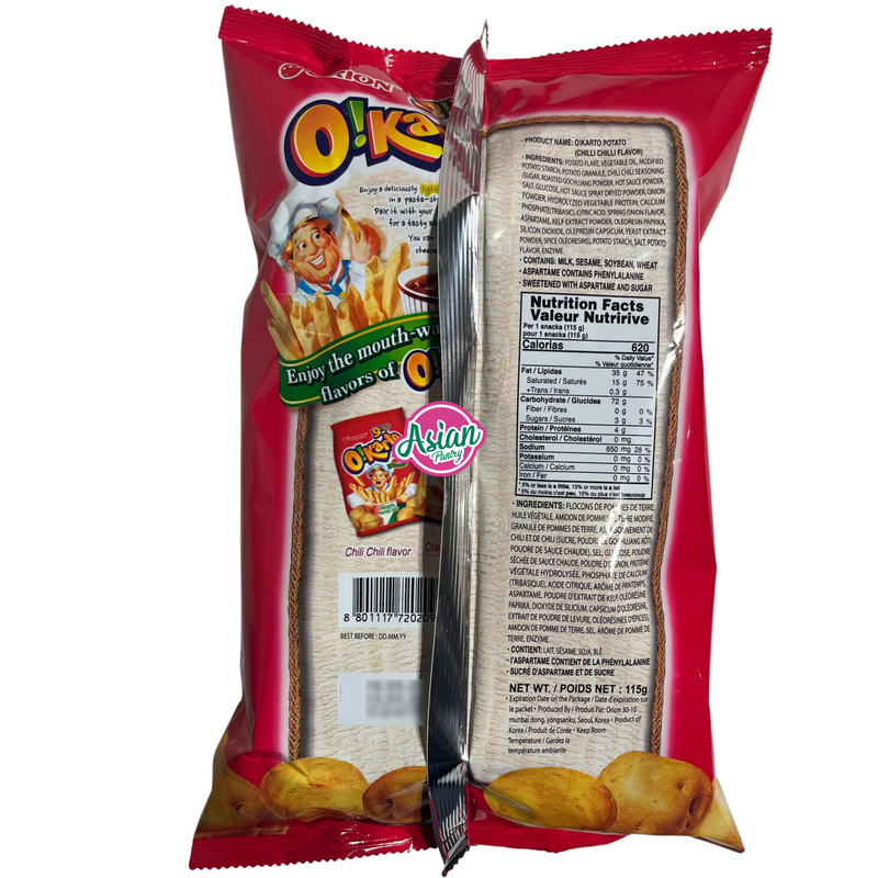 Orion O'Karto Potato Master Cheff Chili Flavored 115g