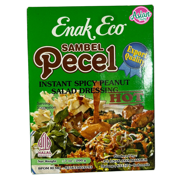 Enak Eco Sambel Pecel Instant Spicy Peanut Salad Dressing Hot 200g