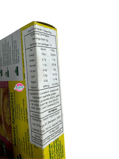 Knorr Pork Broth Cubes 120g