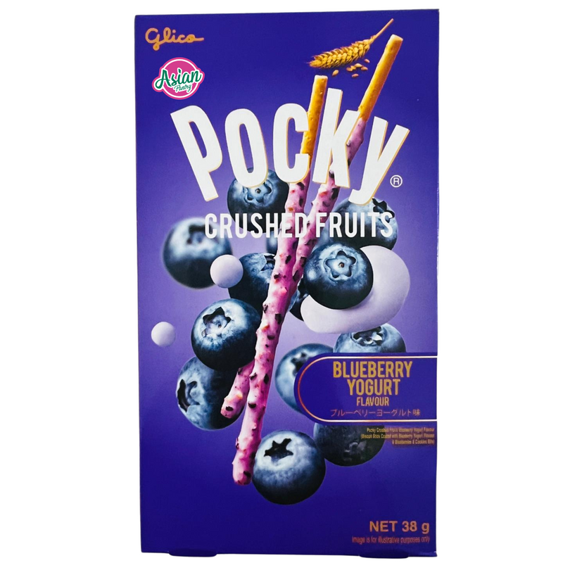 Glico Pocky Crushed Fruits Blueberry Yogurt  38g