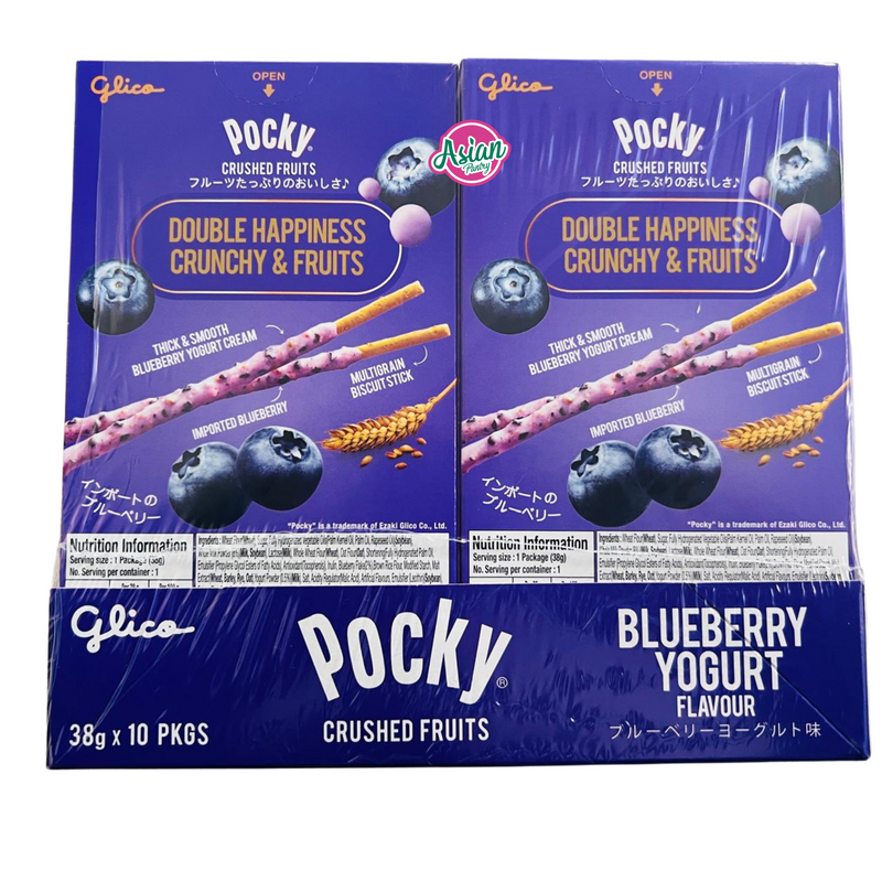 Glico Pocky Crushed Fruits Blueberry Yogurt  38g