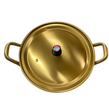 Kaesung  Dong-Suh Aluminum Korea Yellow Handle Pot 20cm (Golden Ramen Pot)