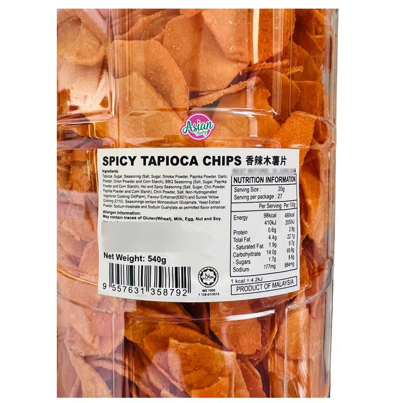 Delyco Spicy Tapioca Chips 540g