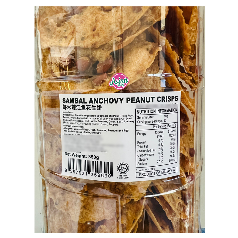 Delyco Sambal Anchovy Peanut Crisps 350g