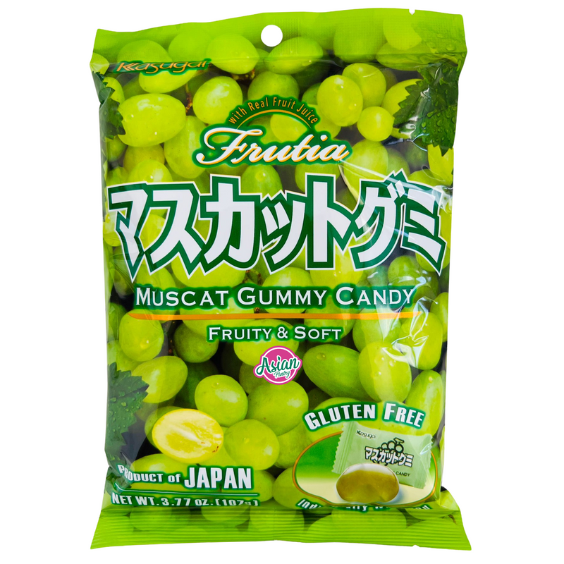 Kasugai Muscat Gummy Candy Fruity & Soft 107g