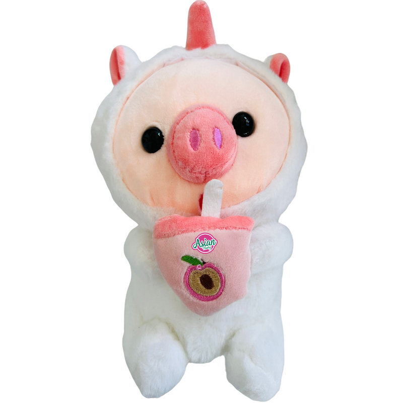 JAIT Cute Milk Tea Pig Plush Toy (Random Colour)