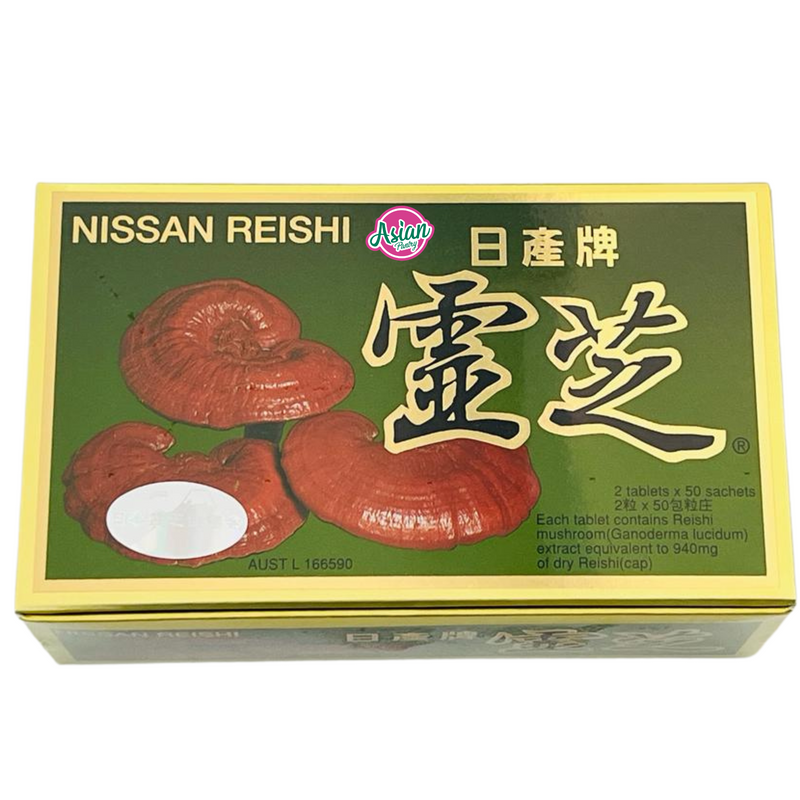 Nissan Reishi Lingzhi Mushroom (Ganoderma Lucidum) 2 tablets x 50 sachets