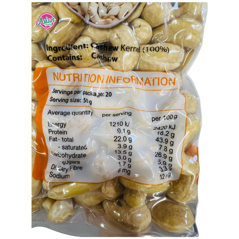 Chef's World Cashew Kernels 1kg