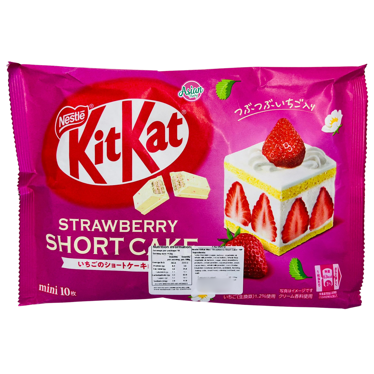 Nestle Kit Kat Mini Wafer Strawberry Short Cake 10P 116g