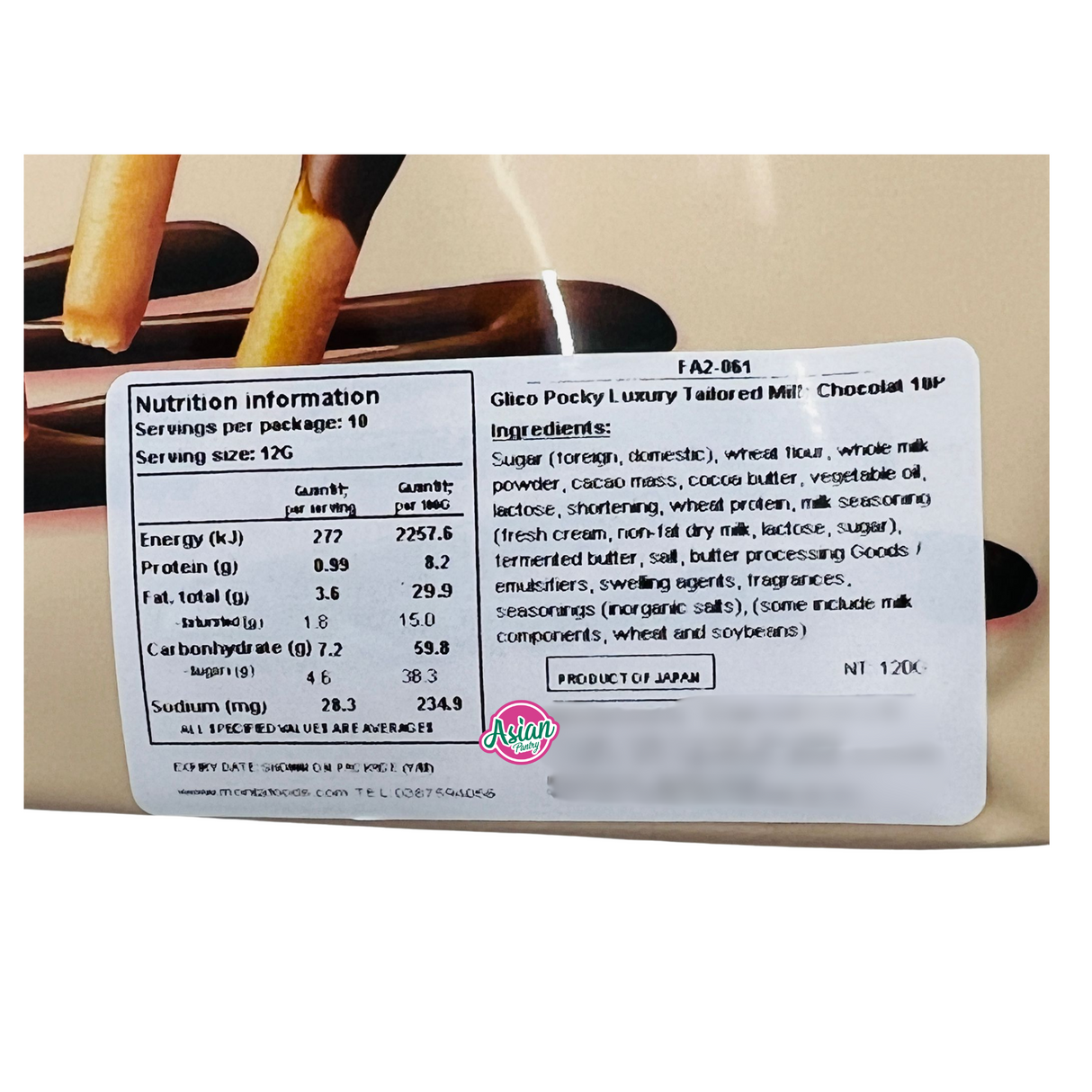 Coklat Susu Disesuaikan Mewah Glico Pocky 120g