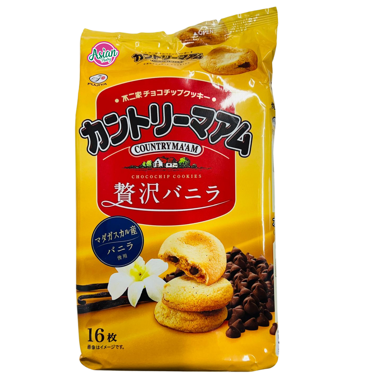 Fujiya Country Puan Chochochip Cookies Vanila 170g