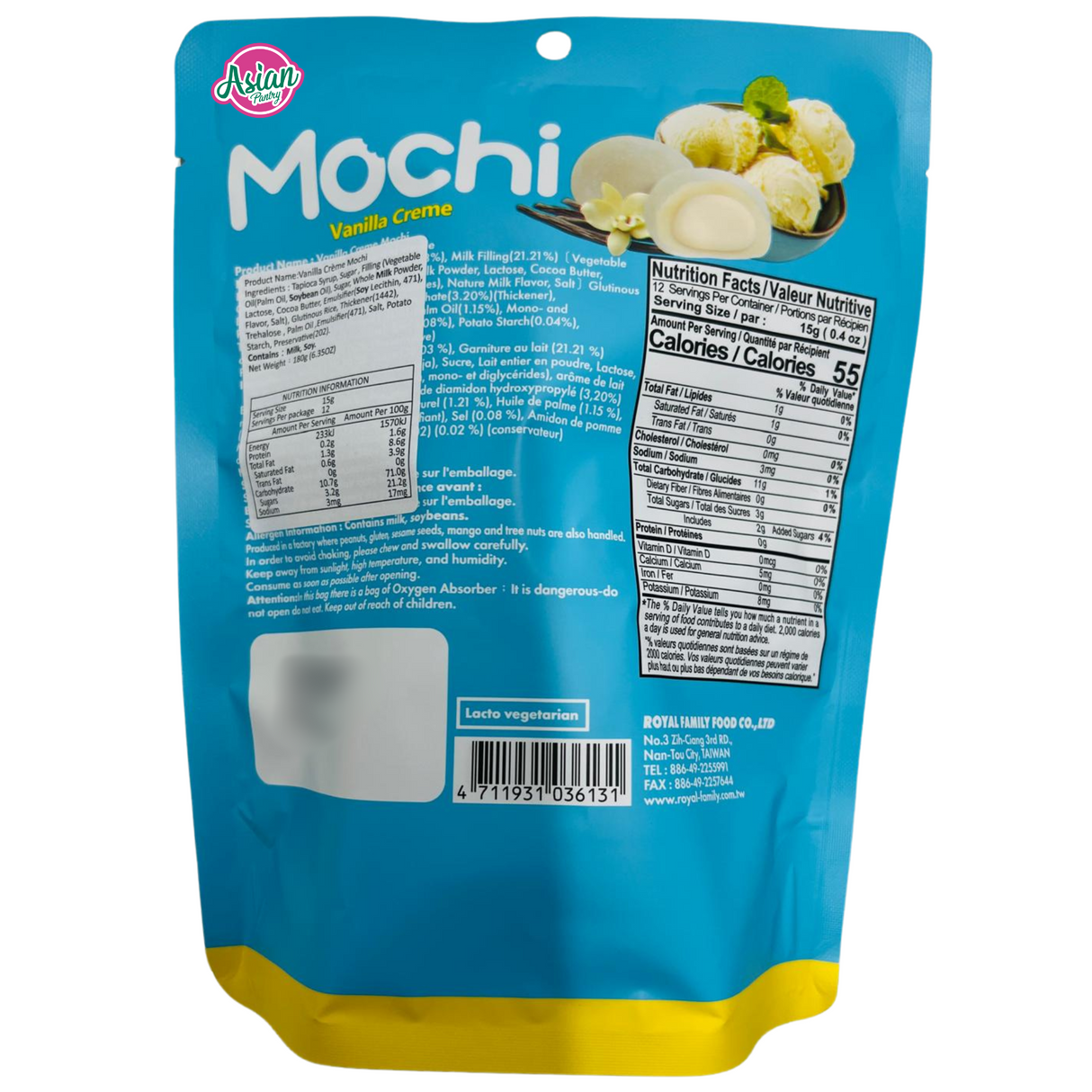 Krim Vanila Mochi Keluarga Diraja 180g