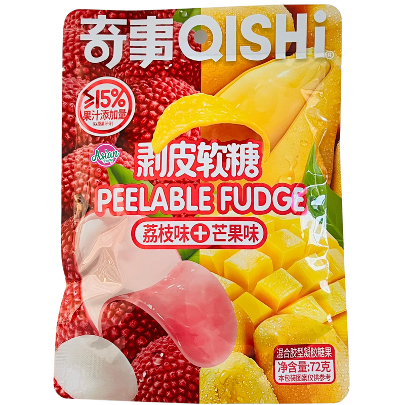 QISHI Peelable Fudge (Litchi & Mango) 72g