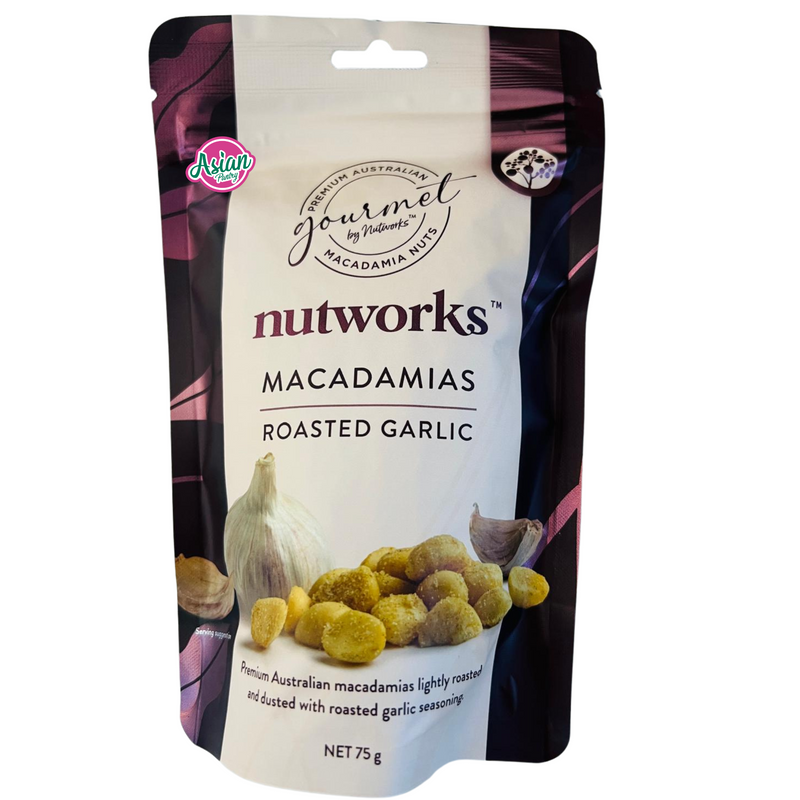 Nutworks Roasted Garlic Macadamias 75g