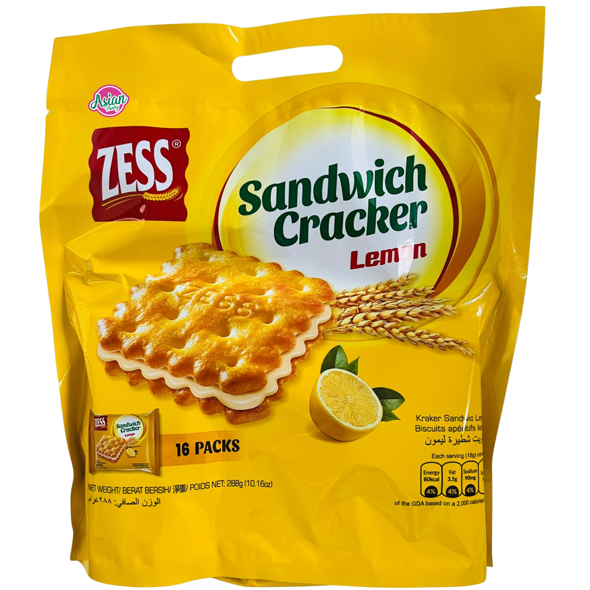 Zess Lemon Cracker Sandwiches 288g