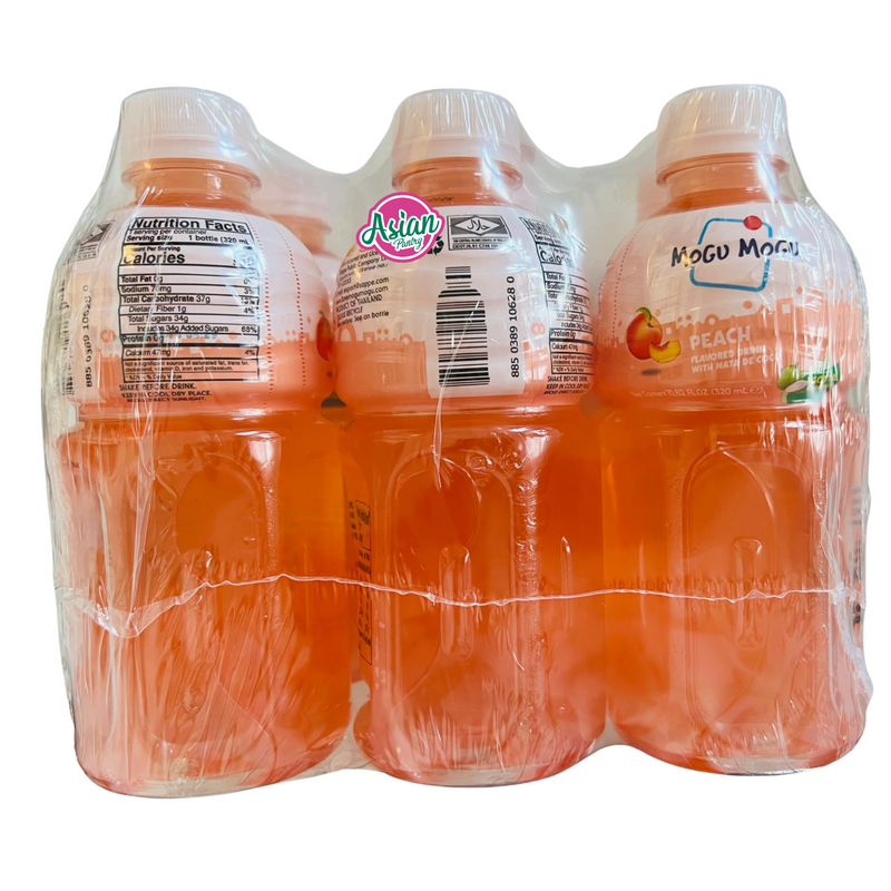 Mogu Mogu Peach Juice with Nata De Coco 6pk 1.92Lt