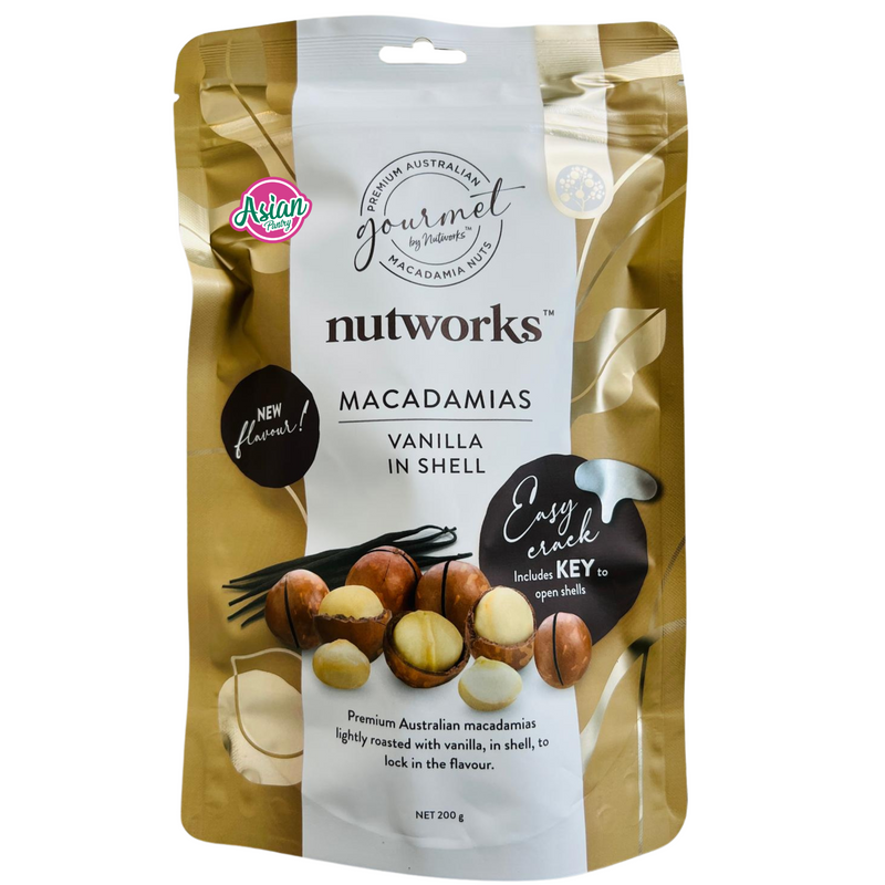 Nutworks Premium Macadamias Vanilla in Shell 200g