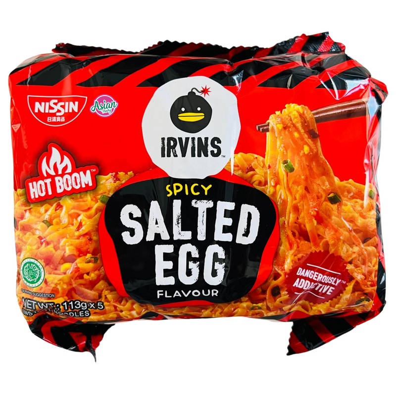 Nissin Irvins Hot Boom Spicy Salted Egg Flavour  565g