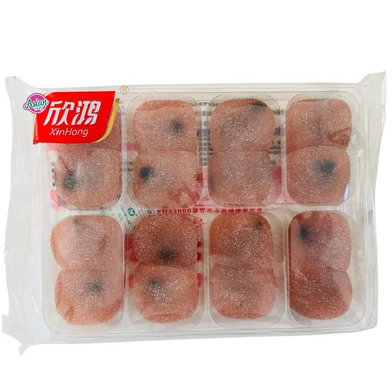 XinHong Strawberry Sesame Mochi (Sesame Filling) 500g