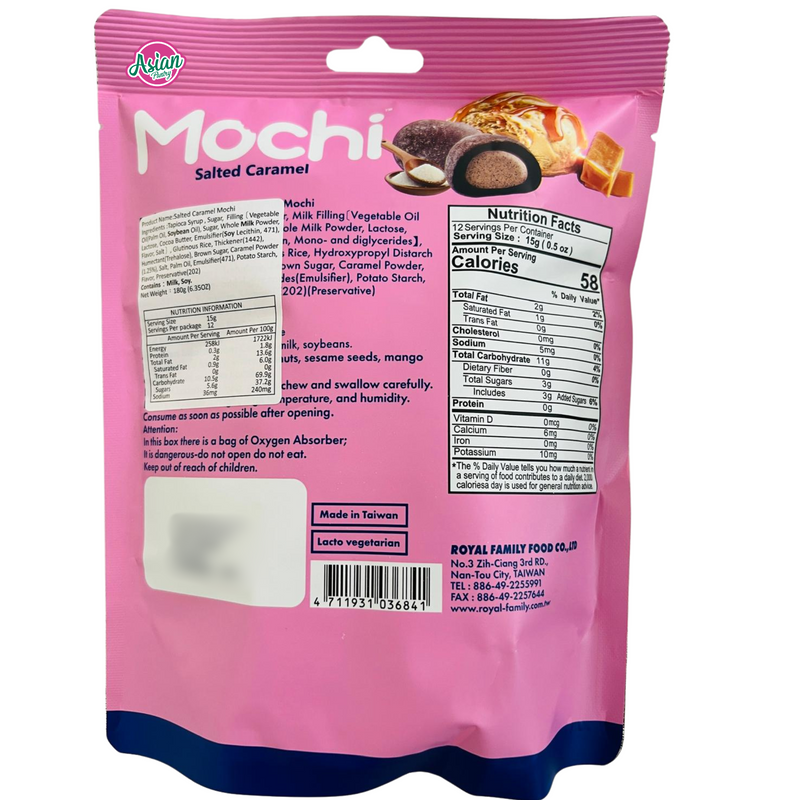 Royal Family Mochi Salted Caramel  180g