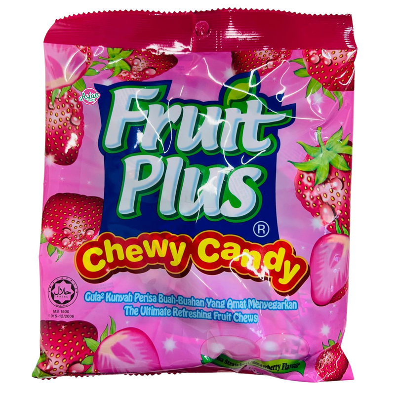 Fruit Plus Chewy Candy Strawberry Flavour 120g