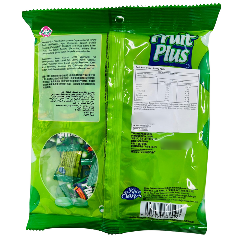 Fruit Plus Chewy Candy Apple Flavour 120g