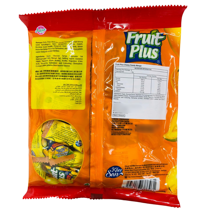 Fruit Plus Chewy Candy Mango Flavour 120g