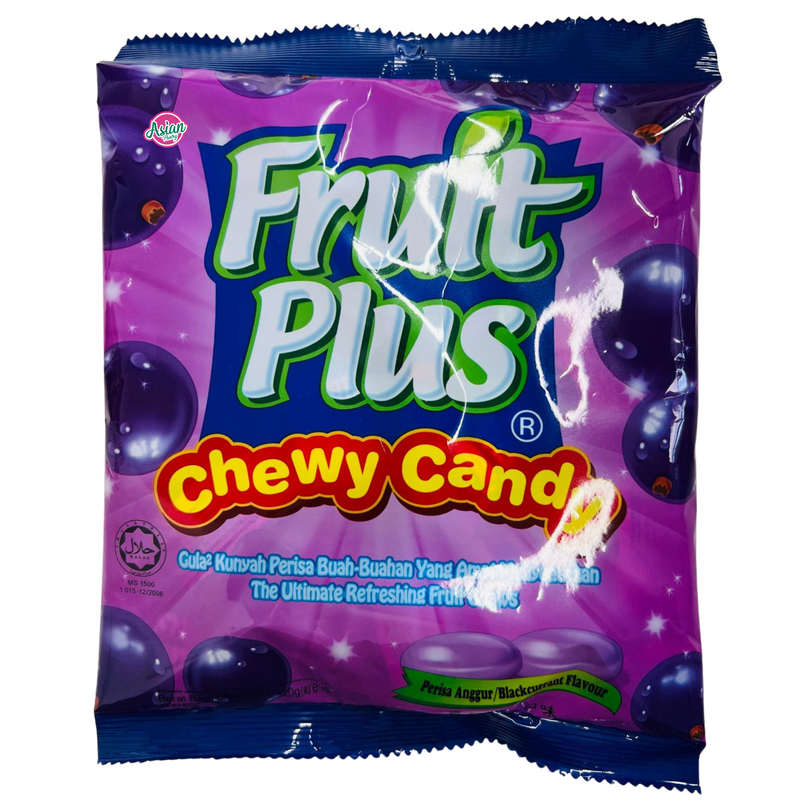 Fruit Plus Chewy Candy Blackcurrant Flavour 120g