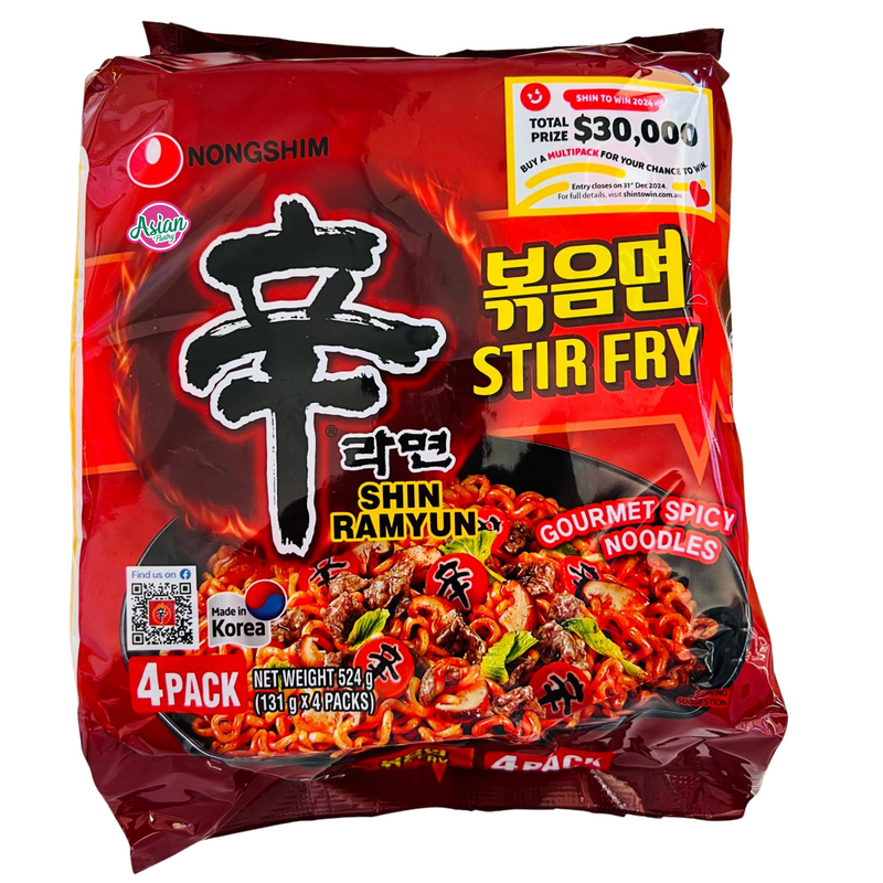 Nongshim Shin Ramyun Stir Fry 4pk 524g