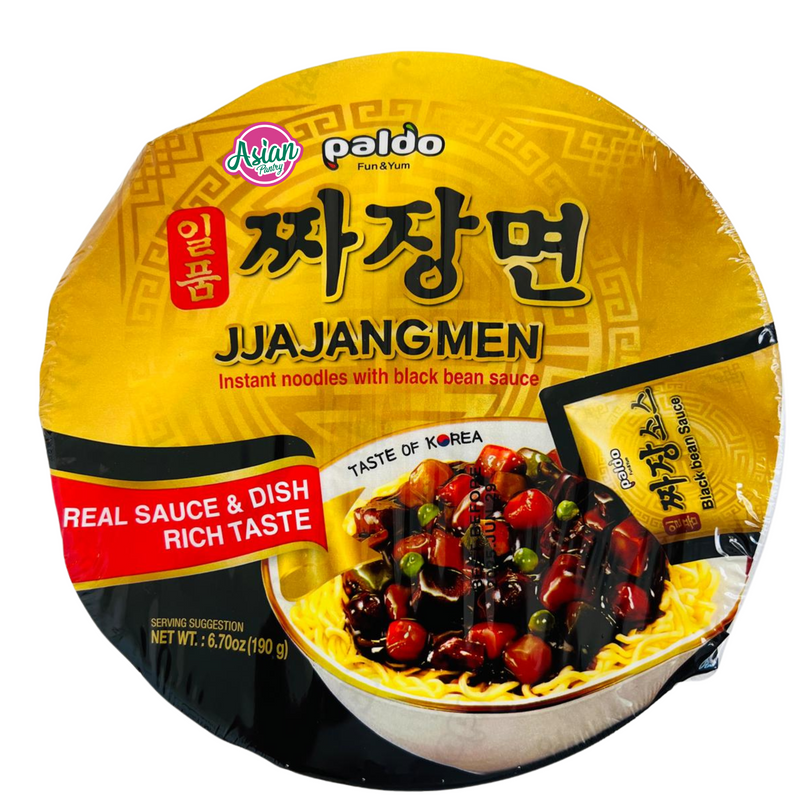 Paldo Instant Noodles with Black Bean Sauce  190g