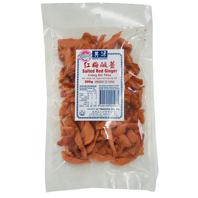 Oriental Delicacies Salted Red Ginger 200g