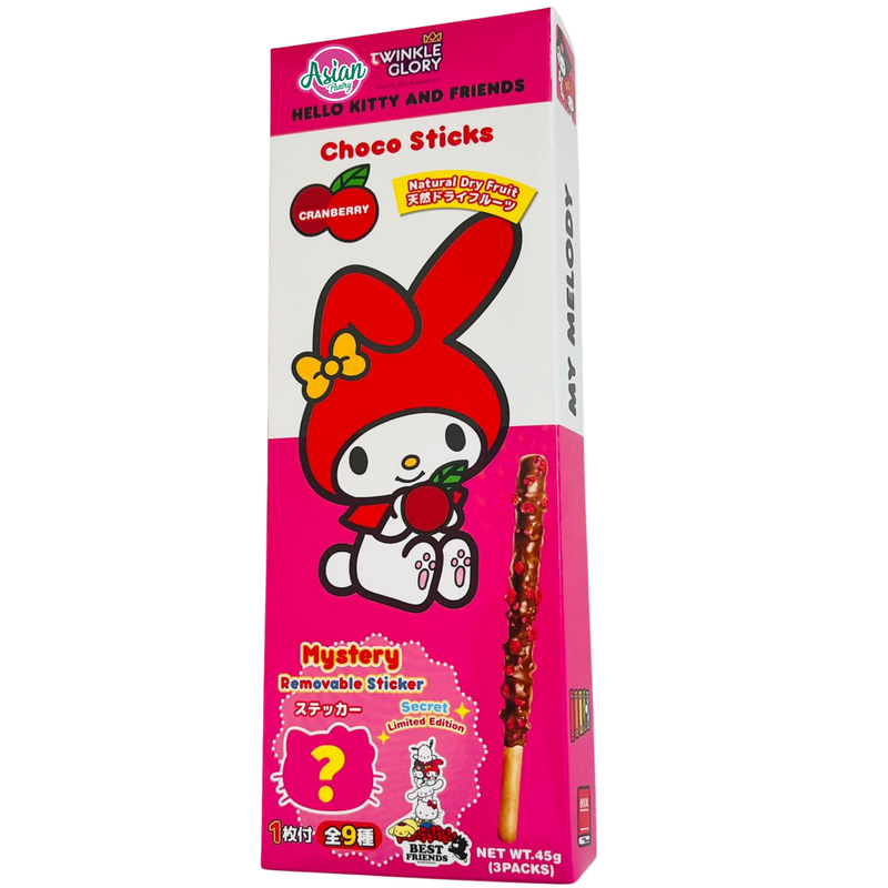 Twinkle Glory My Melody Cranberry Choco Sticks 45g