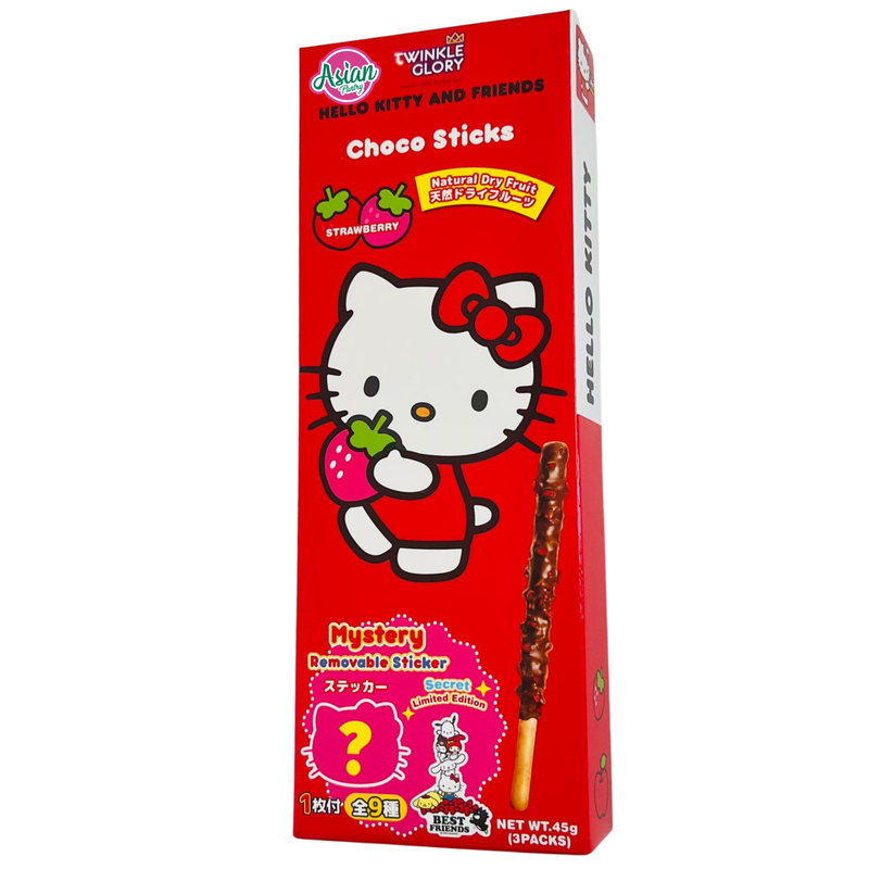 Twinkle Glory Hello Kitty Strawberry Choco Sticks 45g