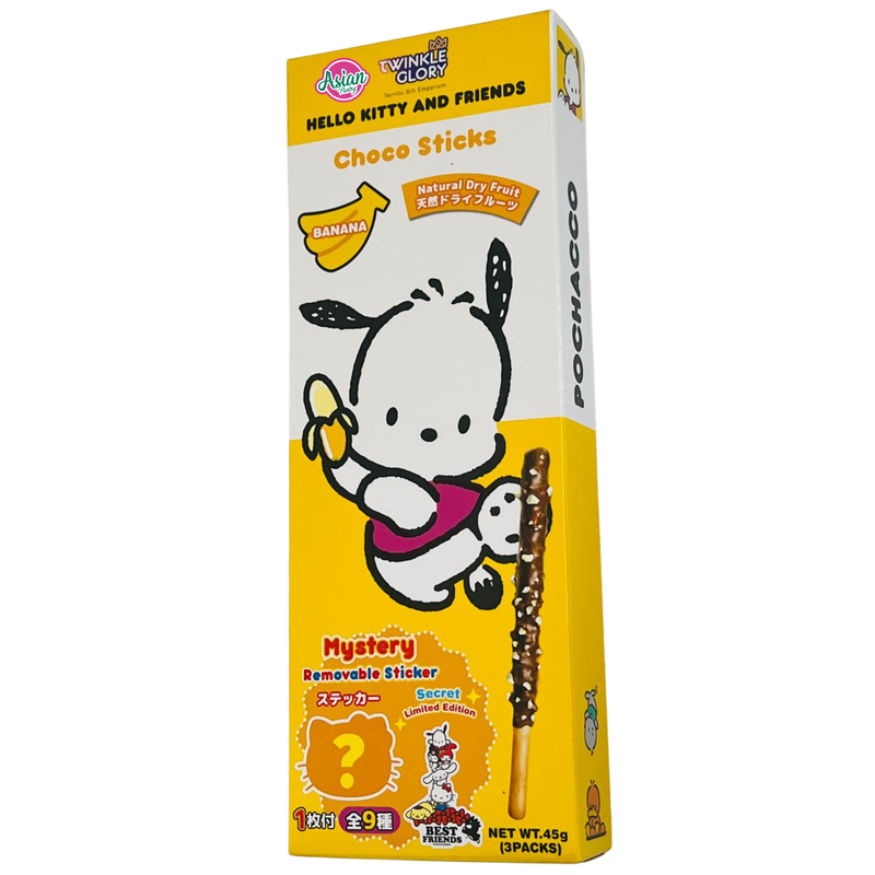 Twinkle Glory Pochacco Banana Choco Sticks 45g