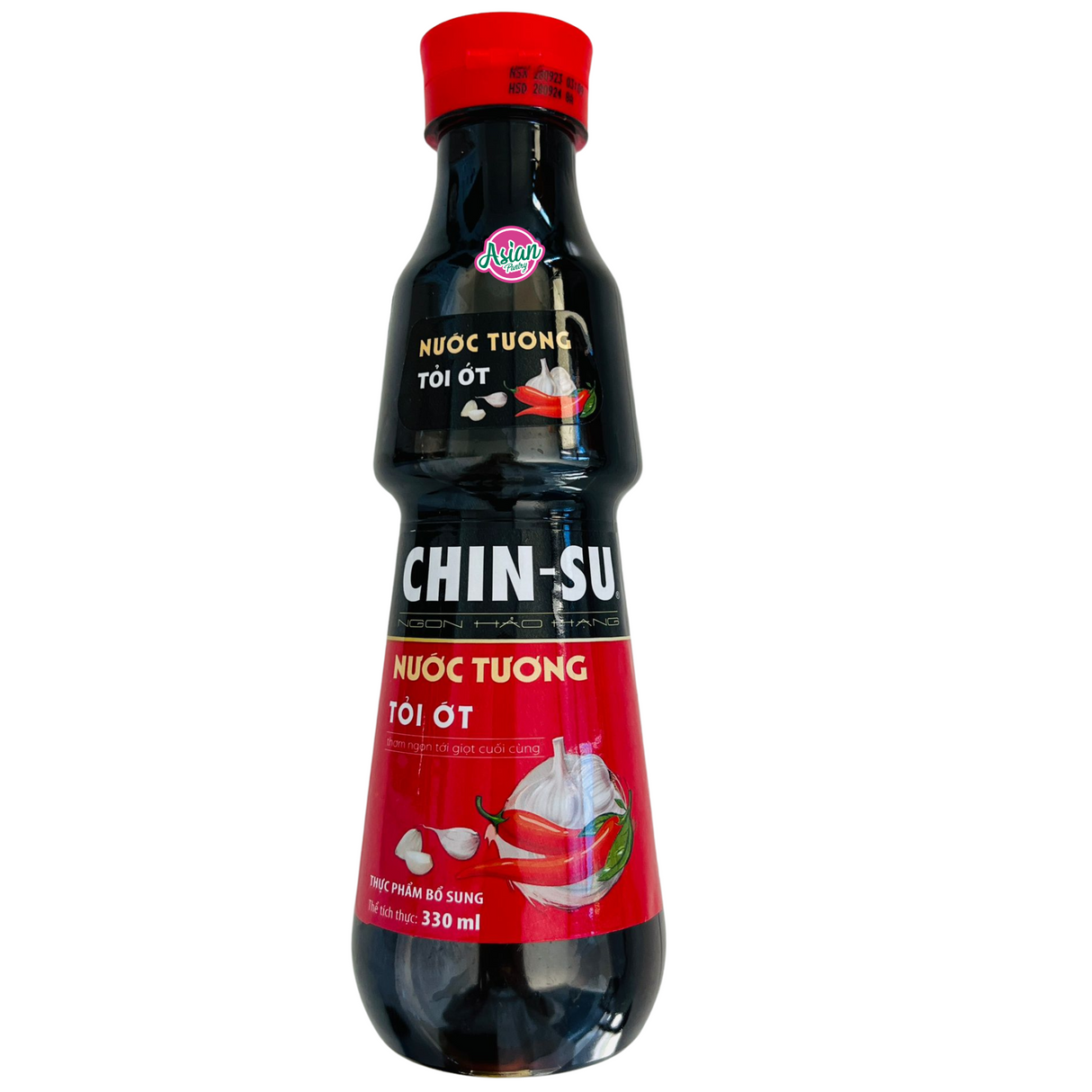 Kicap Chin-Su dengan Cili &amp; Bawang Putih 330ml