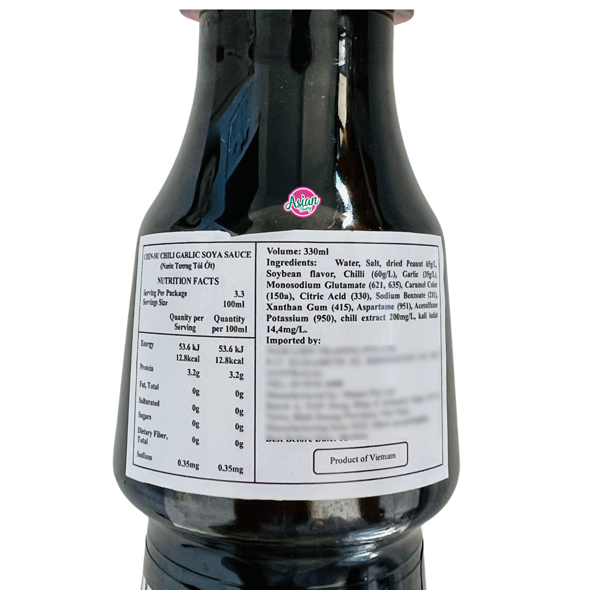 Kicap Chin-Su dengan Cili &amp; Bawang Putih 330ml