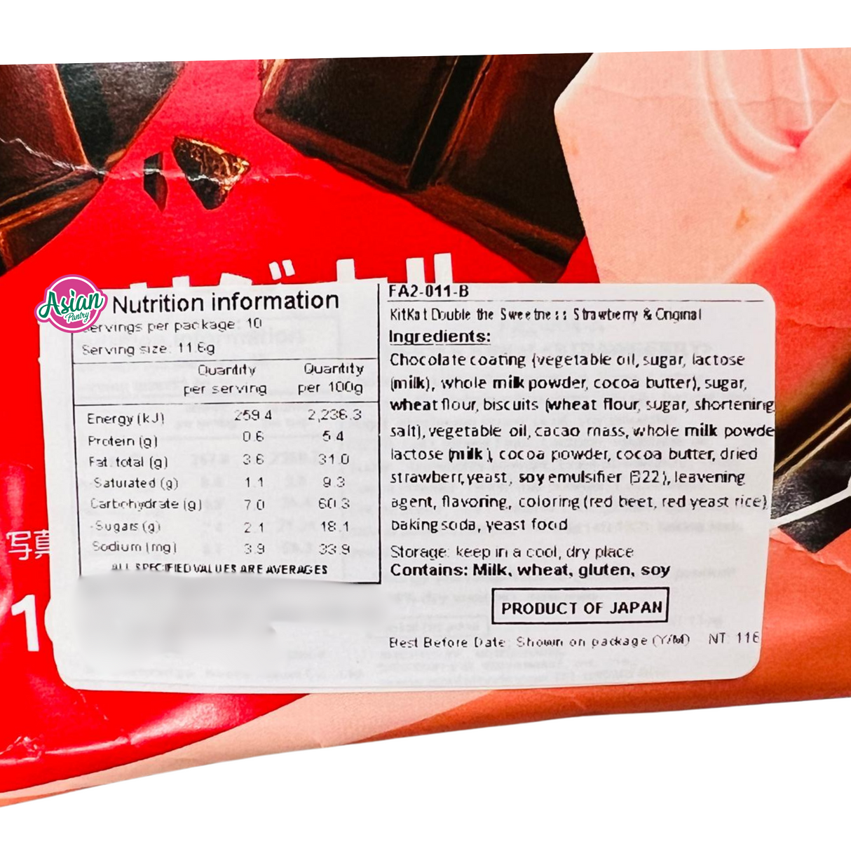 Nestle Kit Kat Double Sweetness Strawberry &amp; Original 116g