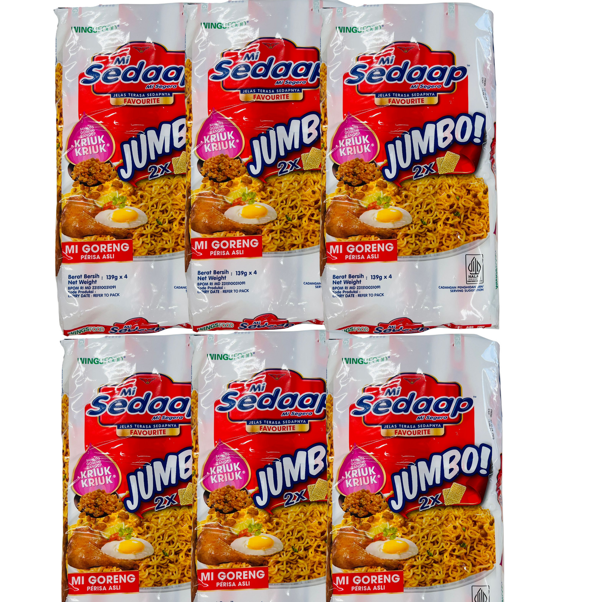Mi Sedaap (JUMBO) Mee Goreng Original 139g