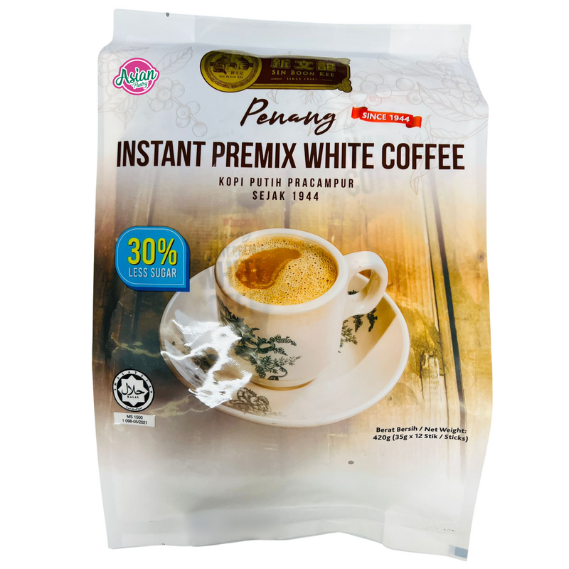 Sin Boon Kee Penang Instant Premix White Coffee Less Sugar 420g