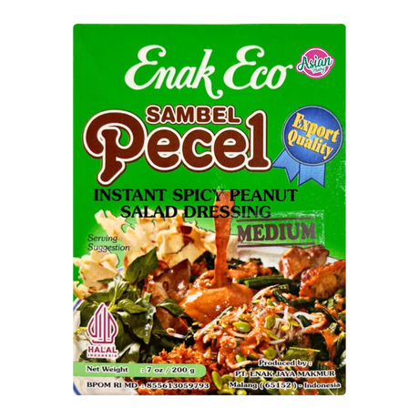 Enak Eco Sambel Pecel Instant Spicy Peanut Salad Dressing Medium 200g